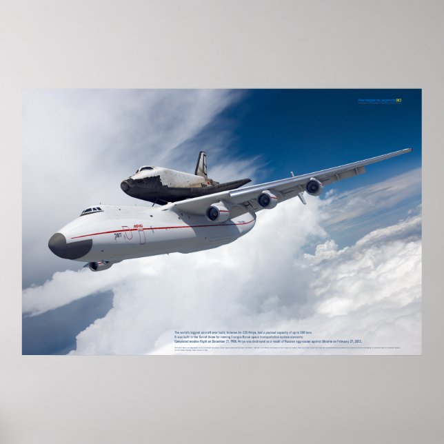 An-225 Mriya & Buran : Affiche de légende de l'avi (Devant)