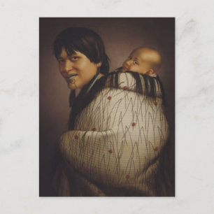 'Ana Rupene and Child' - G. Carte postale Lindauer