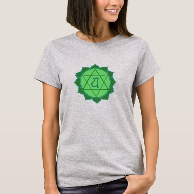 Anahata Chakra Dames T-shirt Burnout (Devant)