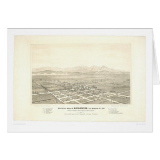 Anaheim, carte panoramique de CA (0025A) -