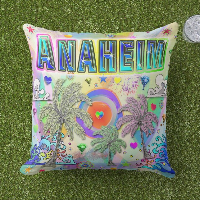 Anaheim Deep Dream Coussin (Herbe)