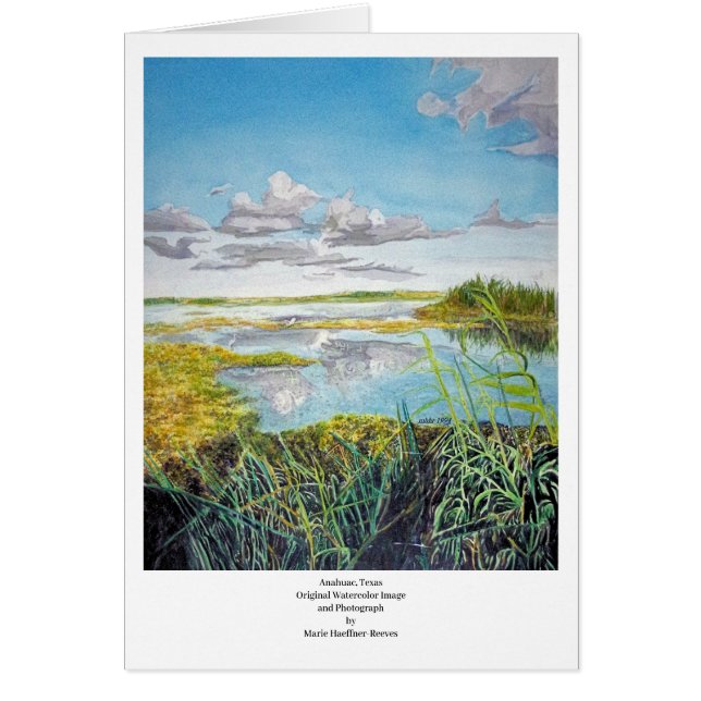 Anahuac, Texas, aquarelle photo de Marie Reeves (Devant)