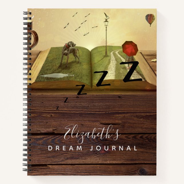 Analyse du Journal de Rêves avec Photos Rustiques (Devant)