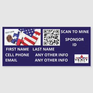 Analyse texitcoin pour mine QR Code Magnet