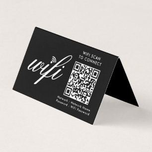 Analyse Wi-Fi de code QR pour connecter le noir de