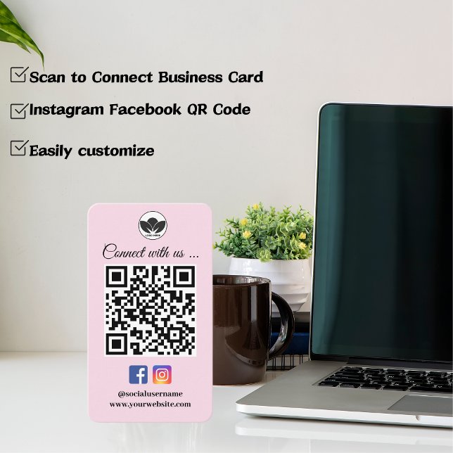 Analyser pour connecter le Carte de visite | Faceb (Scan to Connect Business Card | Instagram Facebook)