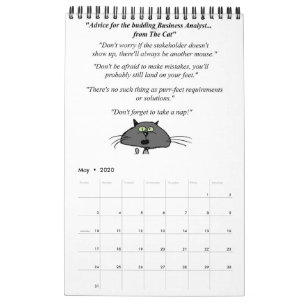 Analyste d'entreprise - Calendrier