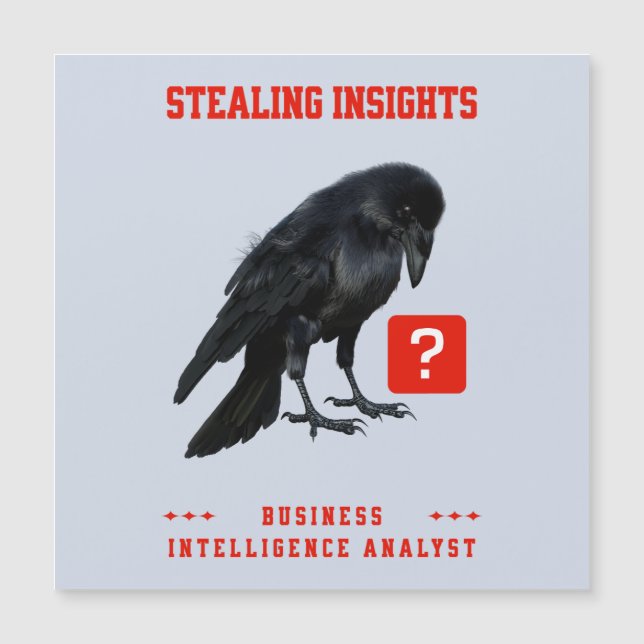 Analyste en intelligence d'affaires Crow (Devant)