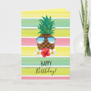 Cartes Ananas D Anniversaire Zazzle Fr