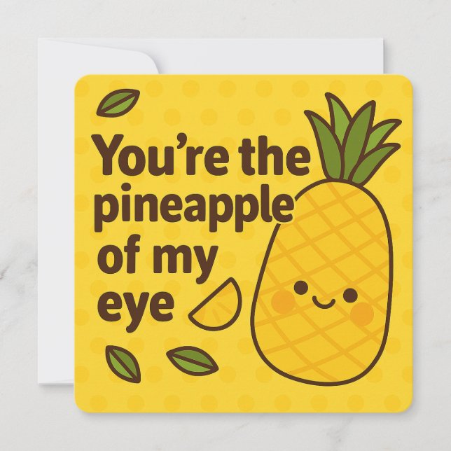 Ananas de ma carte de voeux de jeu de yeux (Devant)
