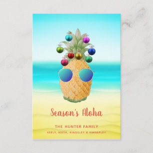 Ananas de Noël Aloha de saison Carte