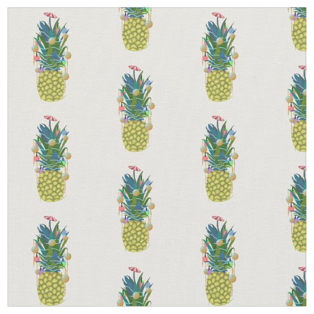 Ananas décoratifs pour Noël, tissu (Fermer)