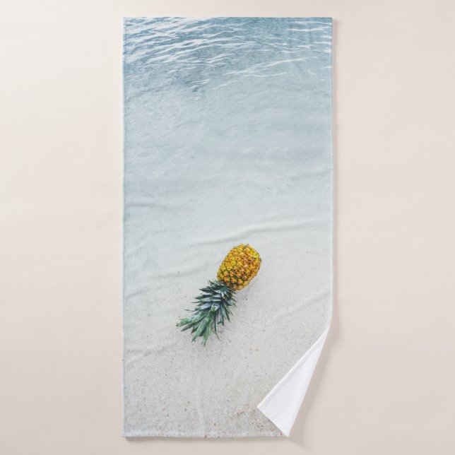 Ananas en bord de mer (Serviette de bain)