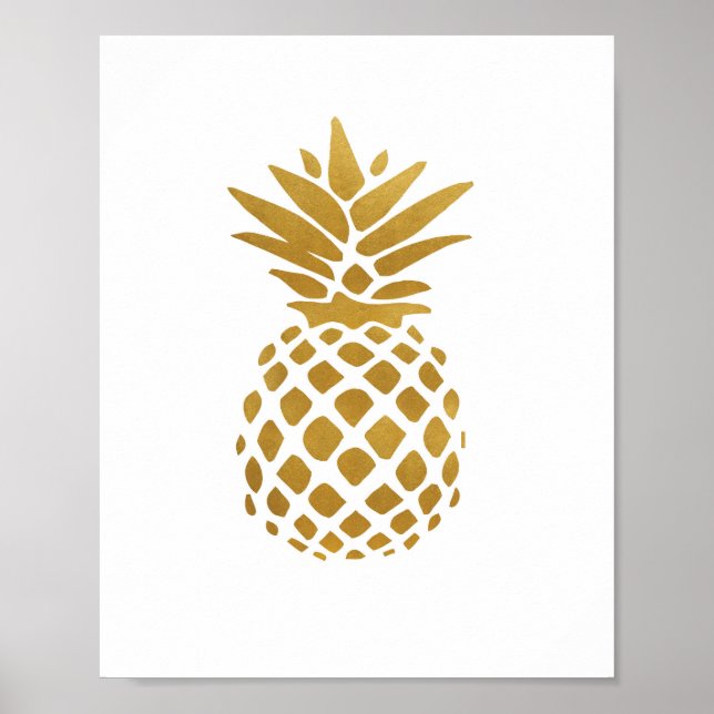 Ananas Gold - Impression d'art (Devant)