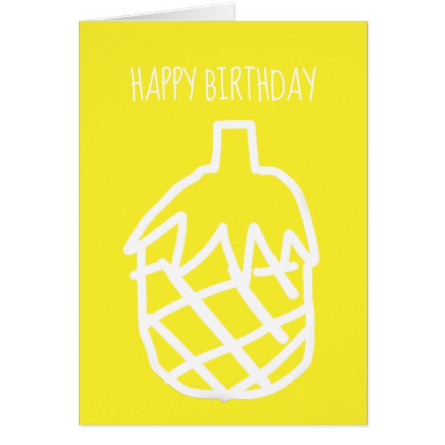 Ananas jaune design simple et moderne (Devant)