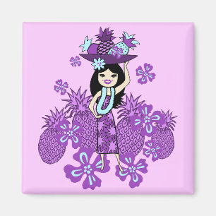 Ananas Luau Magnets tropicaux