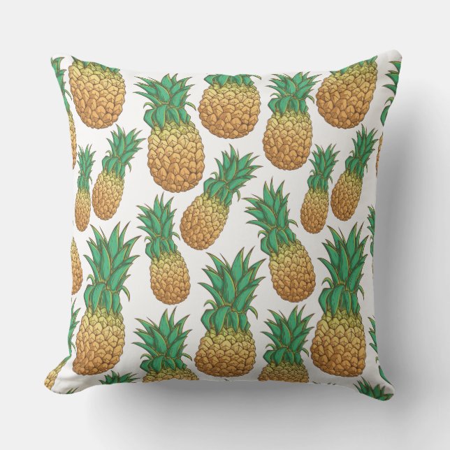 Ananas Motif lancer des oreillers (Recto)