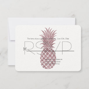 Ananas rose en or RSVP