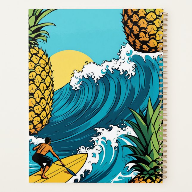Ananas Surfer : Aventure tropicale estivale (Dos)
