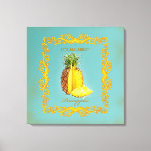 ANANAS ~ Toile enveloppée