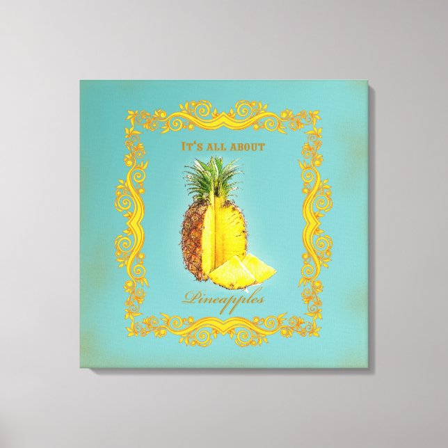 ANANAS ~ Toile enveloppée (Recto)