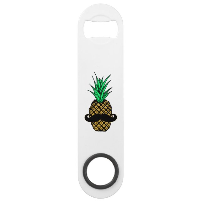 Ananas tropical drôle avec la moustache (Devant)