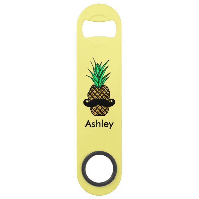 Ananas tropical drôle avec le monogramme de (Dos)