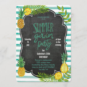 Ananas Tropical   Invitation pour une soirée Luau 
