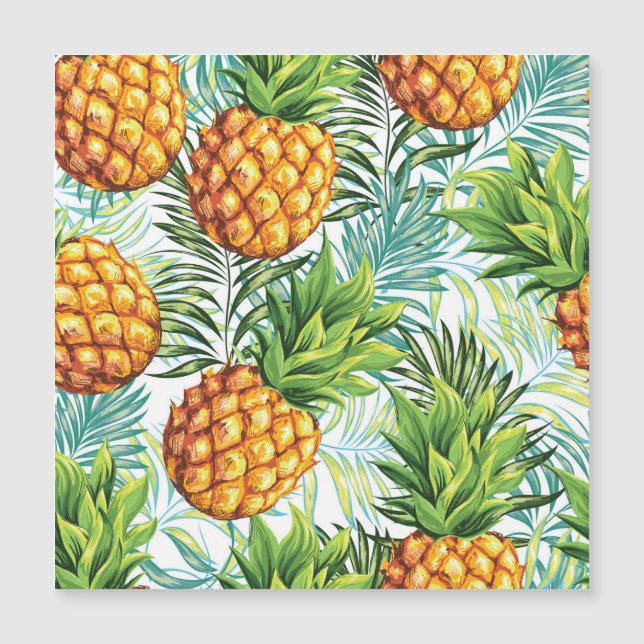 Ananas vintage : Motif Floral sans joint. (Devant)
