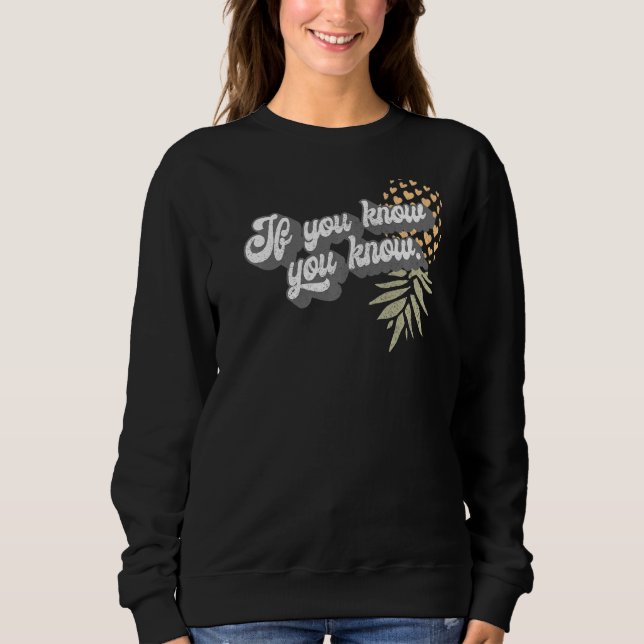 Ananas vintage vers le haut vers le bas (Devant)