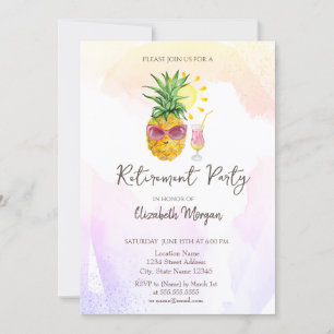 Ananas Whimsical Cocktai Retraite Invitation