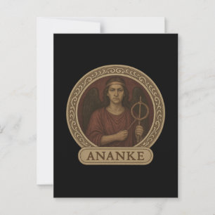 Ananke déesse de la nécessité Carte postale