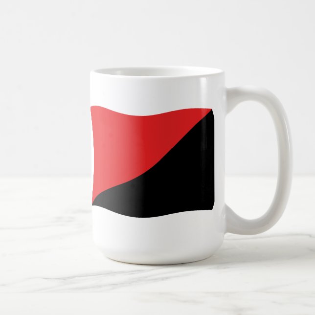 Anarcho-Syndicalisme Drapeau Mug (Droite)
