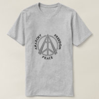 Anarchy & Freedom & Peace Raglan T-Shirt