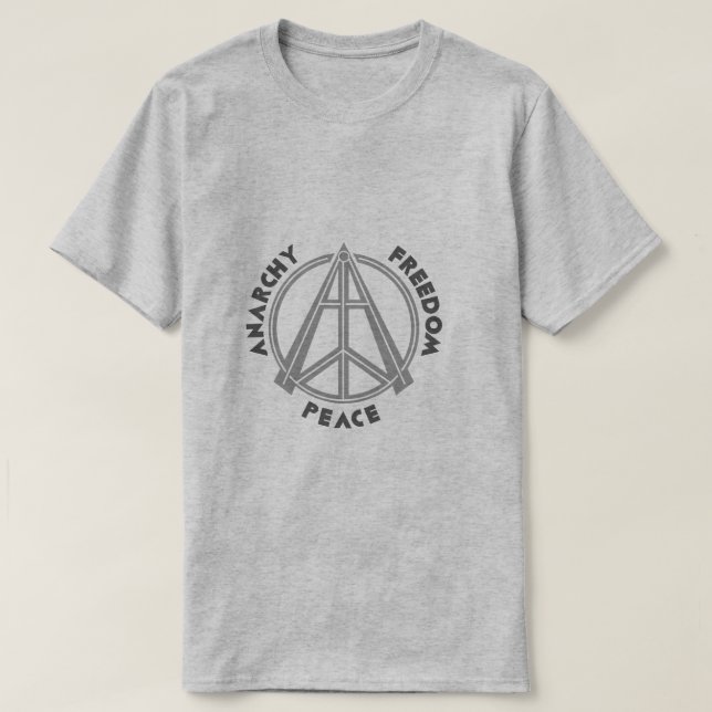 Anarchy & Freedom & Peace Raglan T-Shirt (Design devant)