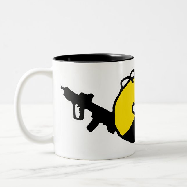 Anarchyball Anarchocapitaliste Café Tasa Mug (Gauche)