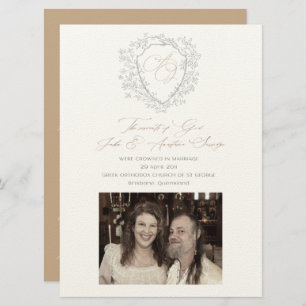 Anastasia & John Faire-part de mariage personnalis