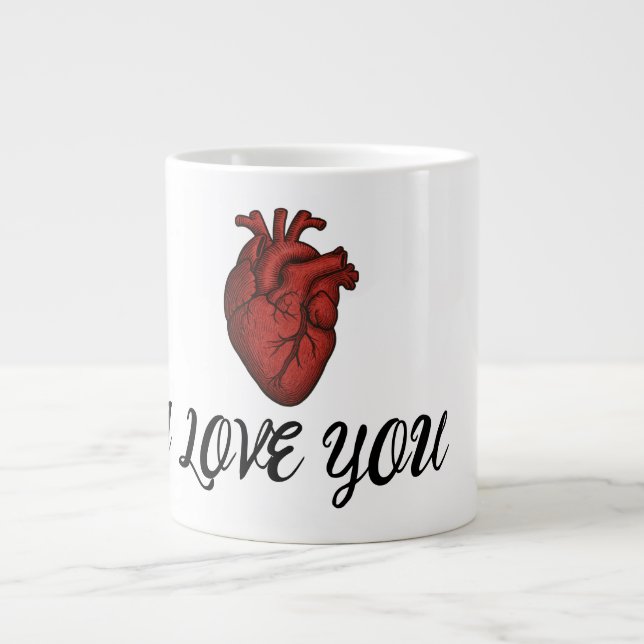 Anatomical Heart "I Love You" Mug  (Devant)