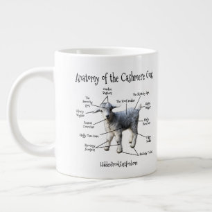 Anatomie de la chèvre cachemire - Mug Jumbo