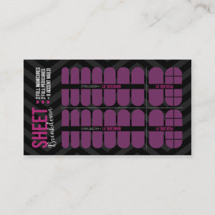 Anatomie de panne de feuille des cartes de visite