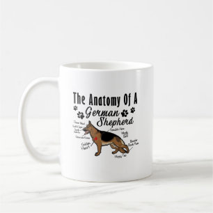 Anatomie de tasse de berger allemand