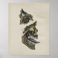 Anatomie des nerfs faciaux humains Impression Vint