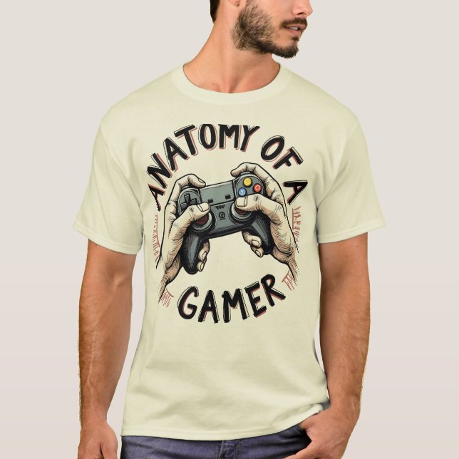 Anatomie d'un T-shirt Gamer - Retro Gamer Tee (Devant)