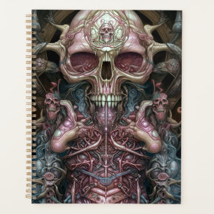 Anatomie surréaliste Crâne Horreur Sci-Fi Art