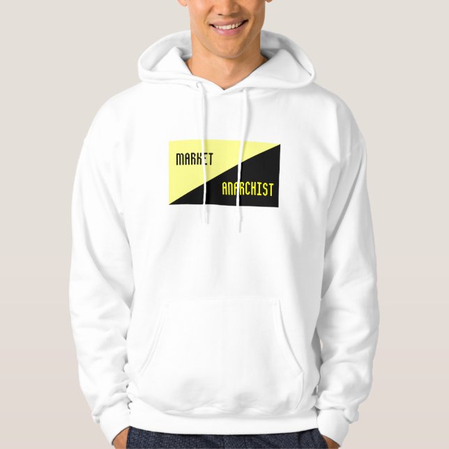 Ancapflag, marché, sweat - shirt à capuche (Devant)