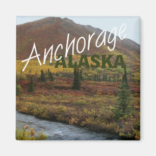 Anchorage Alaska USA Souvenir Aimant frigo