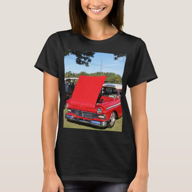 ANCIEN 55 FORD WAGON T-shirt CLASSIQUE DE VOITURE (Devant)