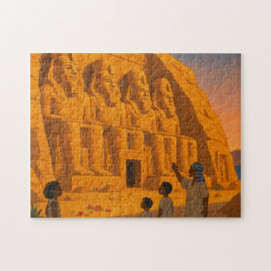 Ancien Abou Simbel Sacré Puzzle Or