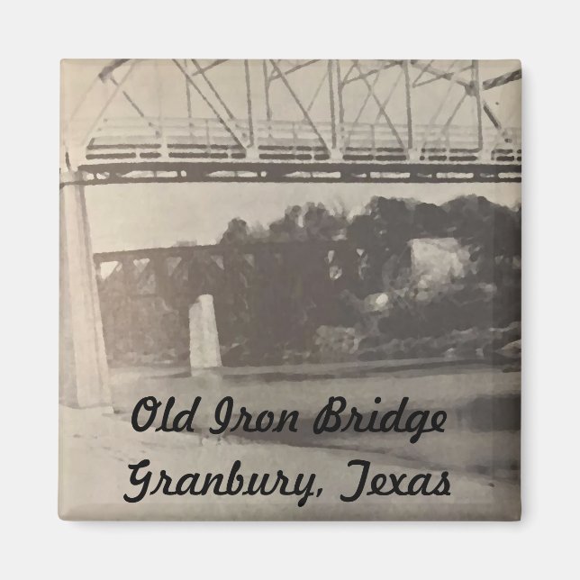 Ancien aimant du pont de fer, Granbury Texas (Devant)