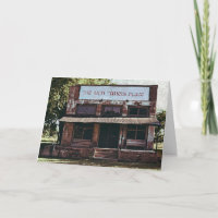 Ancien bâtiment de Timer Anniversaire Carte